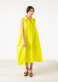 Balloon Cotton Dress in Yellow